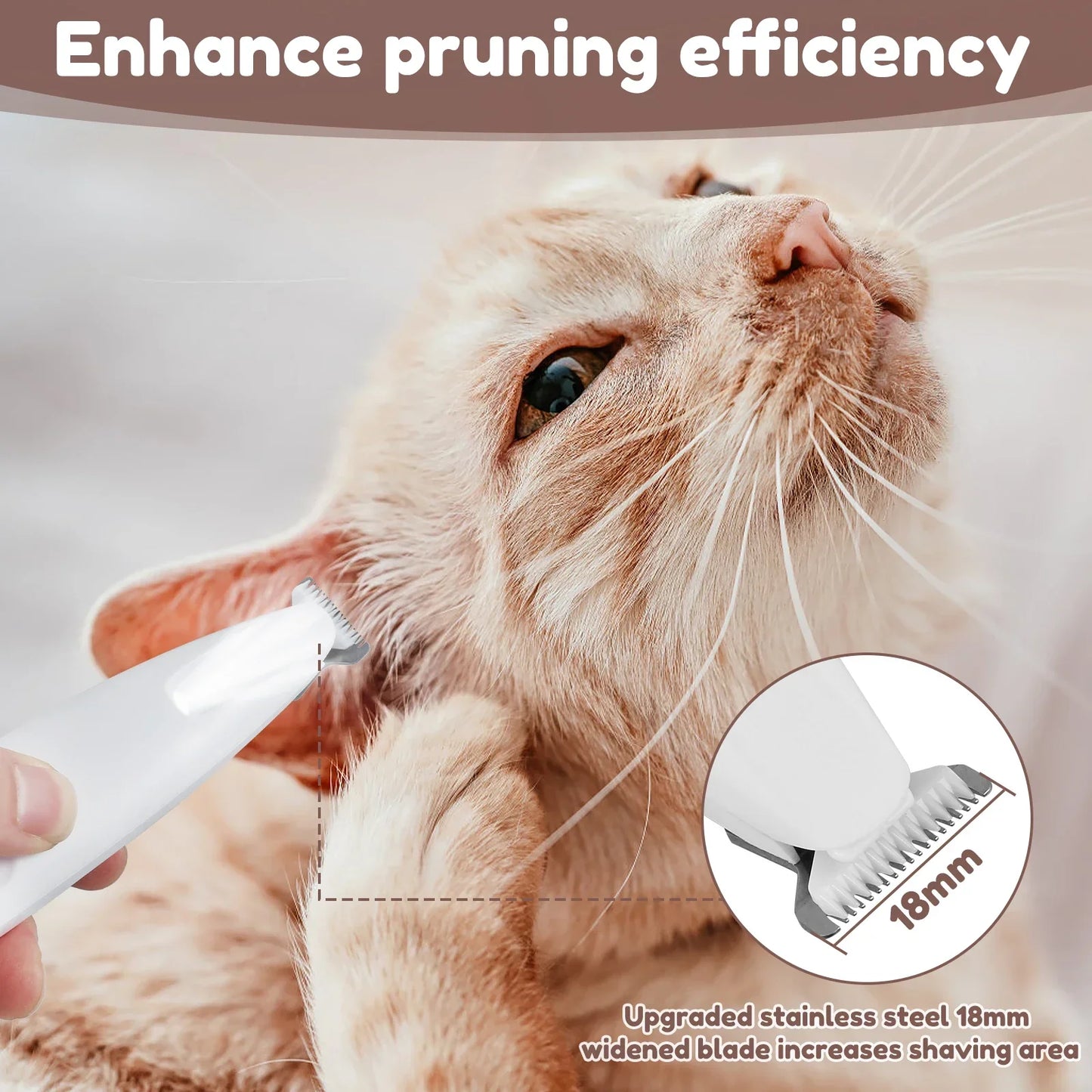 PawGlow Waterproof Dog Trimmer